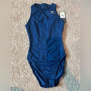 NWT Speedo Endurance Zip Back Swimsuit One Piece - 30